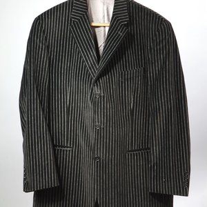 Calvin Klein Pinstripe Velvet Jacket